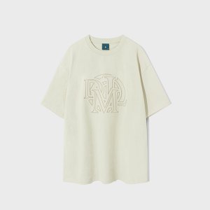 [다이아몬드 레이라] (Diamondlayla) DML Stitch Logo Short Sleeve T-shirt T78 Beige