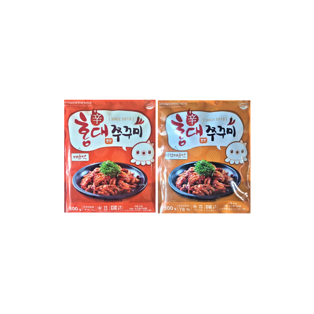 쭈꾸미 볶음 홍대쭈꾸미 500g 양념 주꾸미 냉동 택배 밀키트 모모프렌즈 안주 매운음식