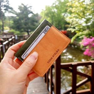 [무료각인]이태리 천연가죽 컴팩트 카드지갑, 고다아뜰리에