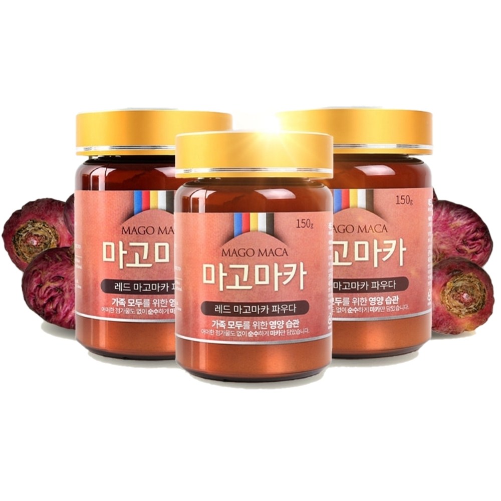<b>마고마카</b> 레드마카 3병 선물세트 <b>여성</b> 마카파우더  1세트  450g