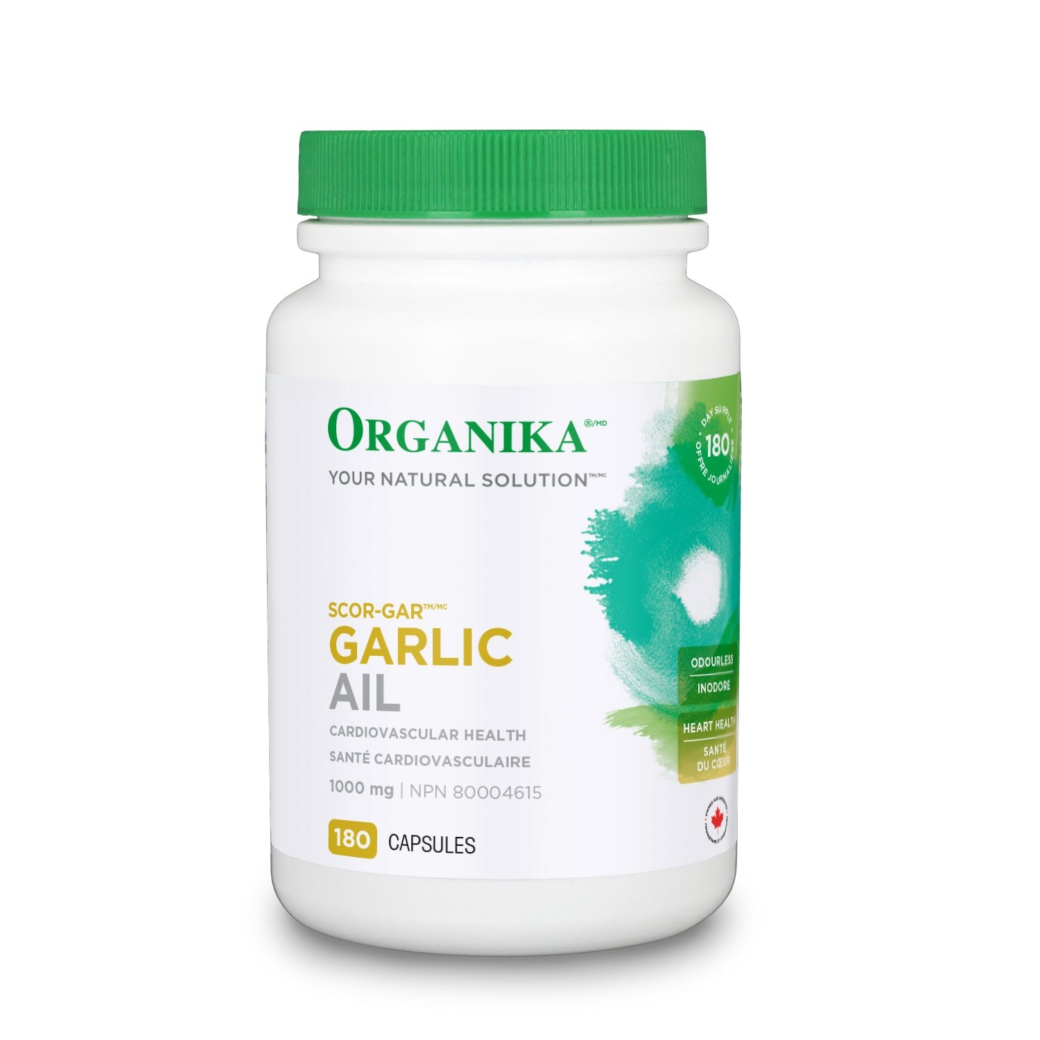 오가니카 <b>마늘스칼</b> 1000mg 180caps (ORGANIKA GARLIC SCOR-GAR)  180정  1개