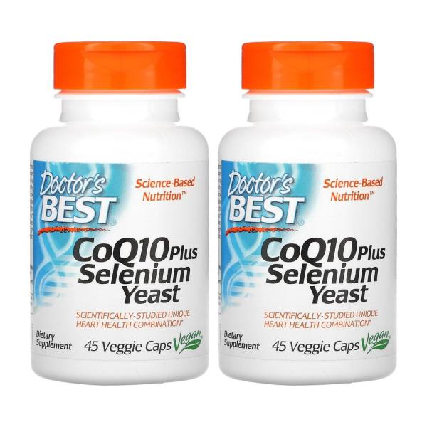 닥터스베스트 코큐텐 플러스 셀레늄 200mg 45캡슐 2개 <b>CoQ10 Plus Selenium Yeast</b>  45정