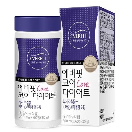 <b>내츄럴플러스</b> 에버핏 코어 다이어트 칼로리<b>컷팅제</b>  <b>내츄럴플러스</b> 애버핏 코어  1개  60정