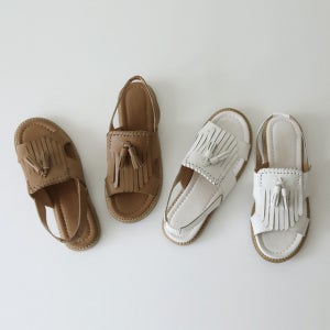 스틴 테슬 소가죽 샌들[여름신발,휴양지]