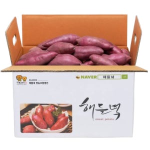 생산자직배송/ 25년도 해들녘 무농약 고창황토고구마 5kg (특상 사이즈)