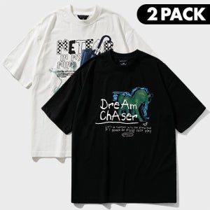 [더블유브이프로젝트][2PACK] 폴링 4종 + 하비홀스 반팔티셔츠 3종 (JIST7707+JIST7713)