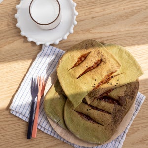 녹차공갈빵, *용재빵집*