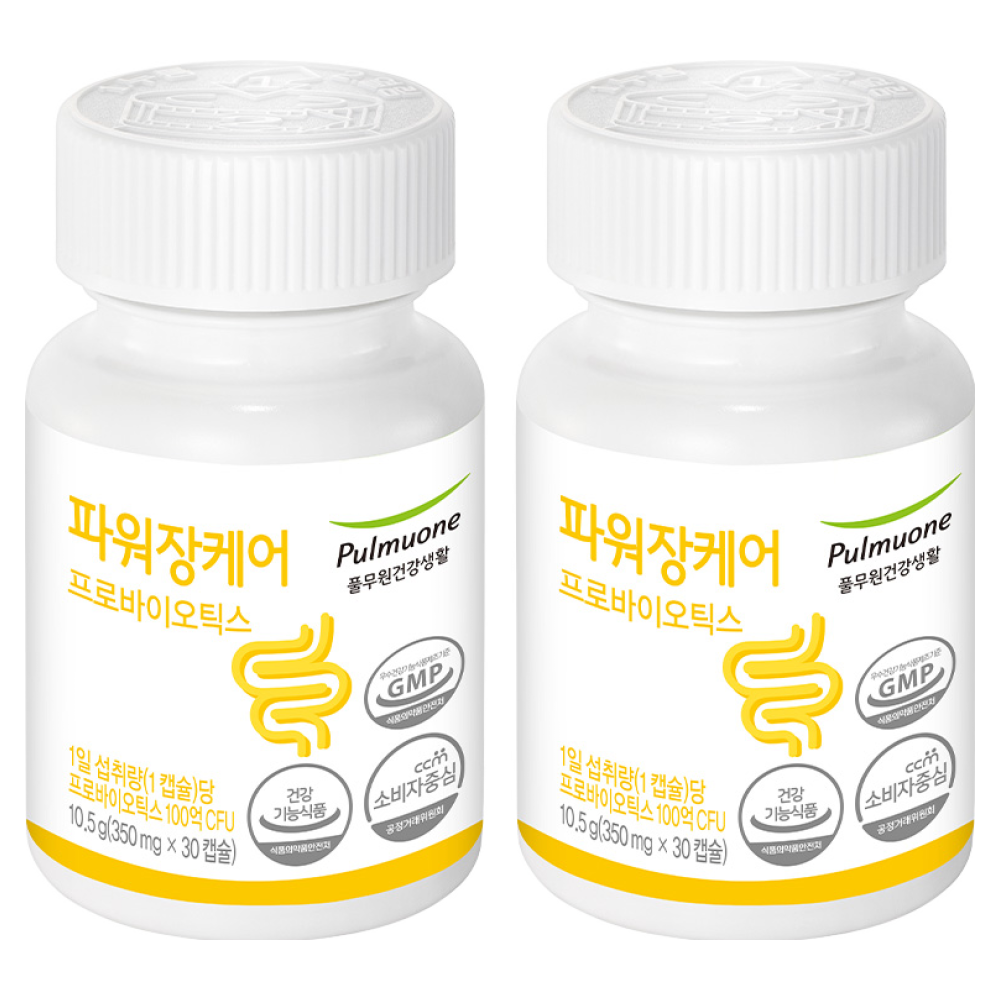 풀무원 개인맞춤영양 파워장케어 100억 유산균 프로바이오틱스  30정  2개
