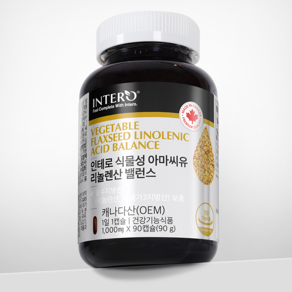 인테로 식물성 아마씨유 리놀렌산 밸런스
