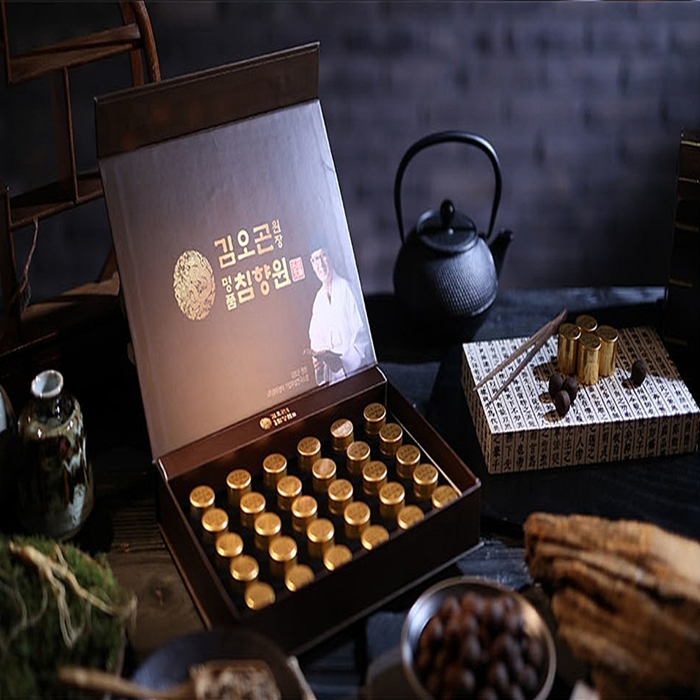 김오곤 명품 프리미엄 침향원 선물세트 3.75gX30환 인삼 녹용 홍삼 산양삼 산삼배양근 건강환  1세트  3.75g