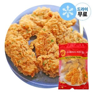 CP 지케이푸드 G. CP 스파이시 치킨텐더 1kg (드라이) 순살치킨 안심