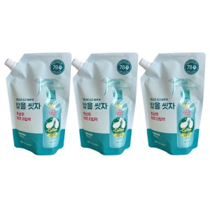 온더바디 코튼 풋 발을씻자 풋샴푸 레몬민트향 500ml(리필) 3개 / 써클
