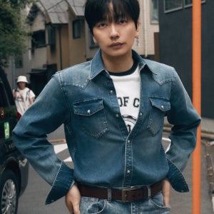 [버커루] 웨스턴 셔츠 M톤 인디고 B245DS120P