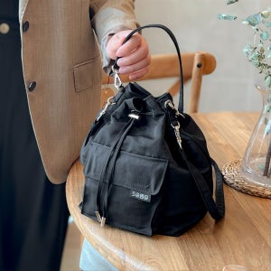 포멀백 투웨이 숄더 크로스 여성가방 버킷백 나일론가방, 소모(SOMO)