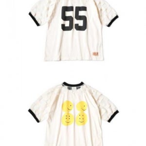 Kapital Opal Jersey Sheer Flag Zip 88Pt 55 Kinari 풋볼 카라 티셔츠 #2 [스트릿 편집샵 람스]