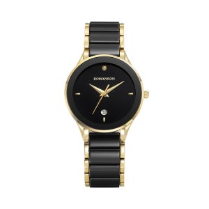 [로만손] [패키지포함] 루미에르 세라믹 DIA 워치_골드도금 RWTMKL3BS700CSBK0