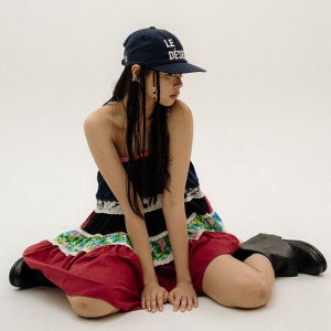 오로지 Patchwork Two-Way Dress
