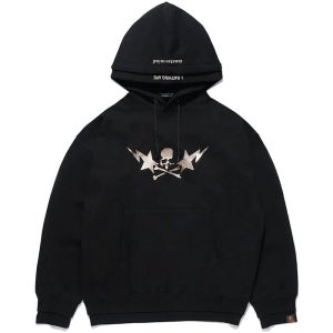 베이프 마스터마인드 재팬 레이어드 풀오버 후디 블랙