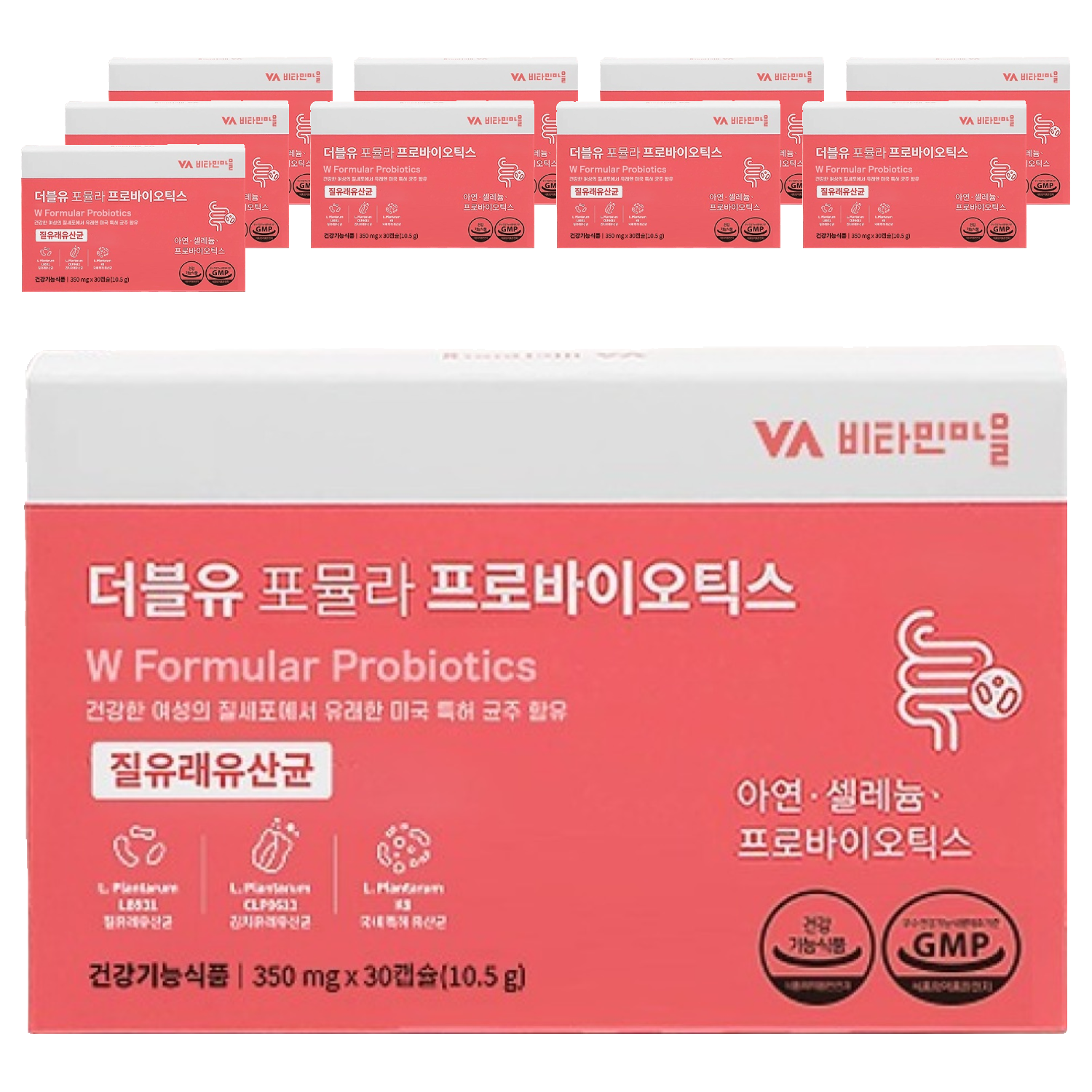 비타민마을 더블유 포뮬라 <b>프로바이오틱스</b> 10.5g 30정, 10개