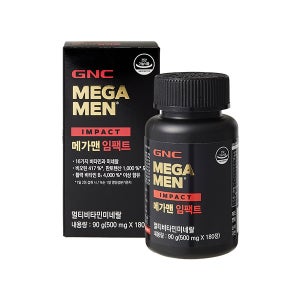 GNC 메가맨 임팩트 (500mg x 180정) (90일분)