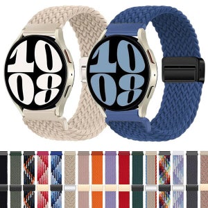 샤오미 화미 어메이즈핏 GTR 4 3 2 프로 e 호환 브레이드 솔로루프 마그네틱 나일론 스트랩 밴드 시계줄