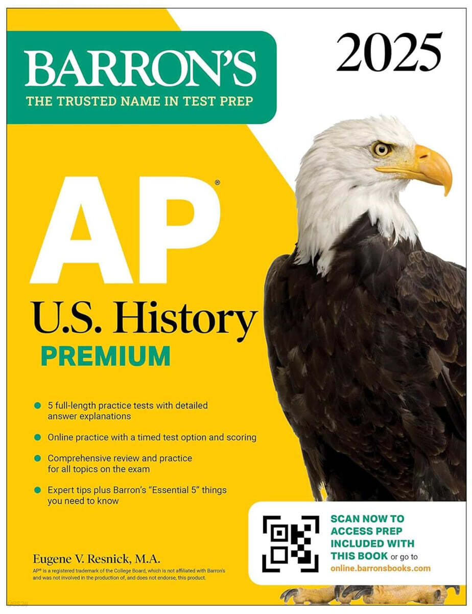 AP U.S. History Premium, 2025: Prep Book with 5 Practice Tests + Comprehensive Review + Online Practice (Prep Book with 5 Practice Tests + Comprehensive Review + Online Practice)
