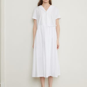 폴앤앨리스 Sailor Collar Dress / White