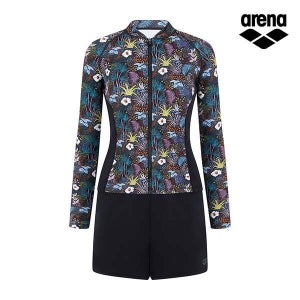 아레나 소피 레저 집업 래쉬가드 세트 A4BL1PS12BLK