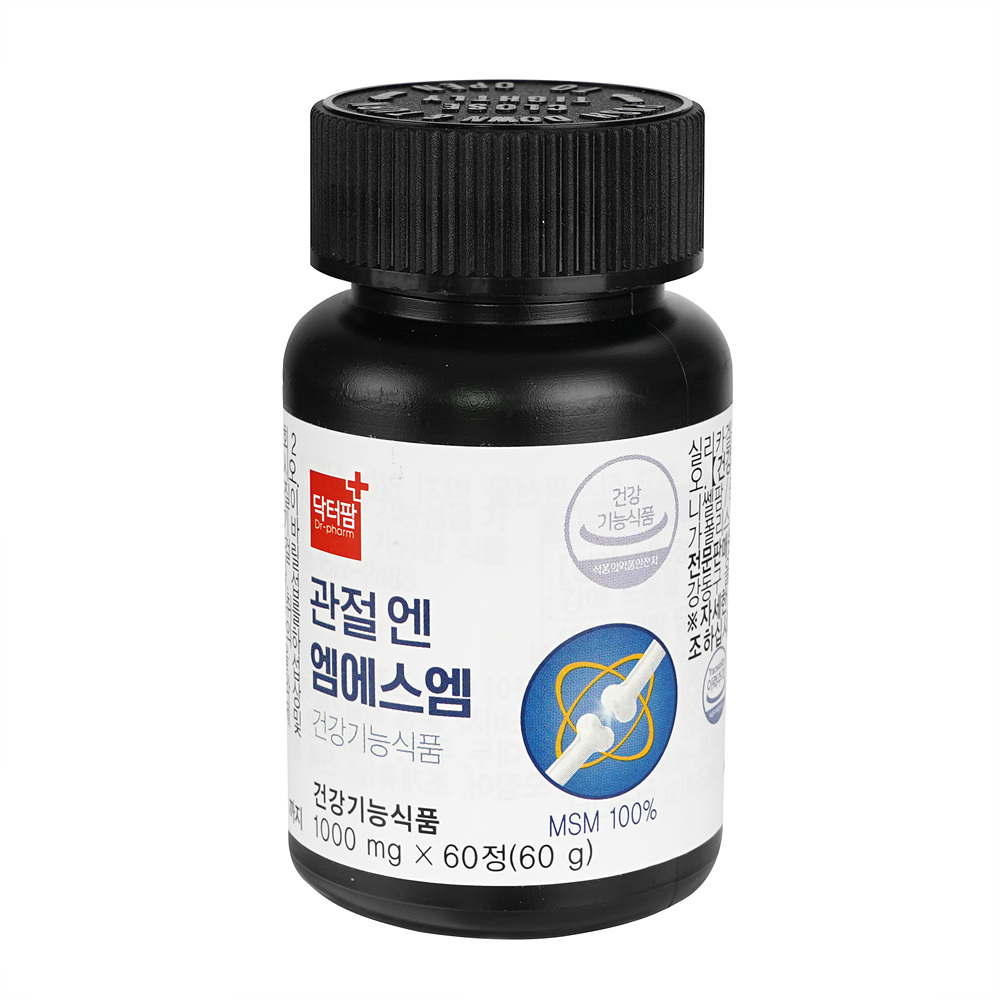 <b>닥터팜</b> 관절엔 <b>엠에스엠</b> 식이유황 MSM 60g  60정  6개