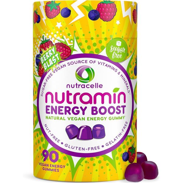 Nutracelle <b>뉴트</b>라셀 <b>뉴트</b>라민 <b>에너지</b> 부스트 비타민 젤리 - 커피를 건너 뛰고 <b>에너지</b>를 북돋아 카페인이 없고 무설탕 비건 B12 녹차 아쉬와간다 가르시니아 캄보  Energ