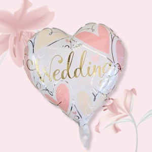 온 유어 웨딩데이 은박풍선 / 하트 풍선 셀프 웨딩 촬영 소품