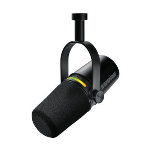 SHURE MV7+ 슈어 팟캐스트 XLR, USB-C 하이브리드 듀얼 마이크 (블랙)