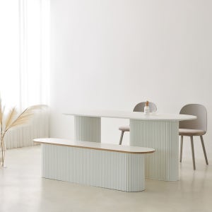 ★신제품 런칭특가★ 이노센트 순수한 포세린 세라믹 템바보드 식탁 테이블 (1600 / 1800)