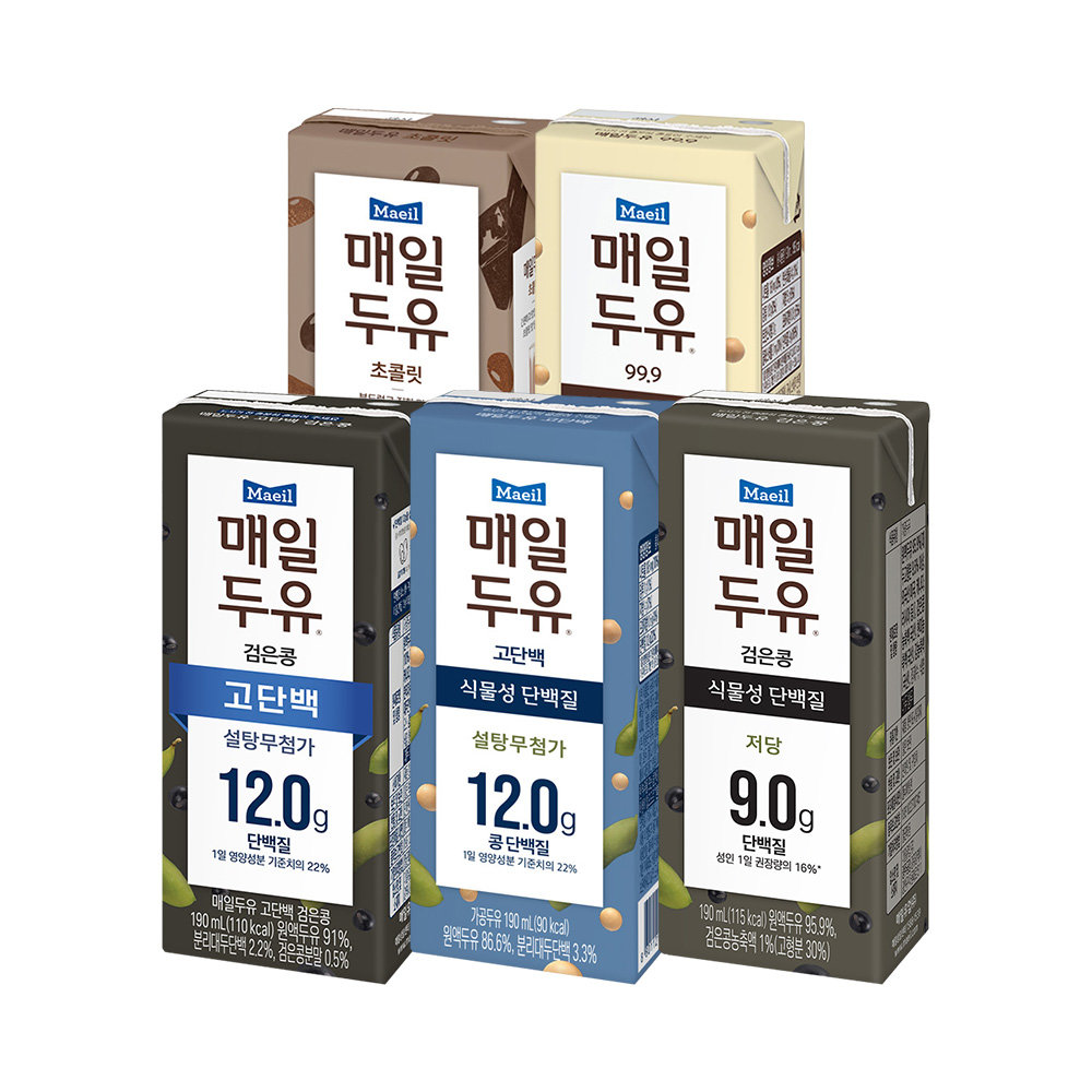 매일두유고단백 무가당두유 190ml 48팩