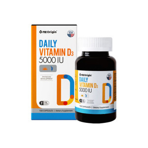 NAB 엔젯오리진 데일리 <b>비타민D</b>3 5000IU (150캡슐)