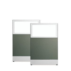 60T 블럭 파티션 학원용 상단유리형 책상가리개 W1160 이동식