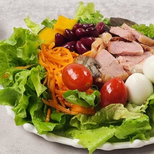 건강한 식사를 위한 간편 샐러드230g 4팩 (닭가슴살 타코 훈제오리 리코타 새우 비프)