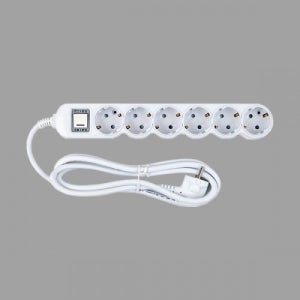 11500 알파 멀티콘센트 이코노믹 안전 멀티탭 통합스위치 6구 1.5M