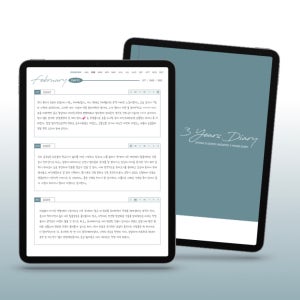 굿노트 만년형 세로형 3년 다이어리 7종, 홍지다이어리