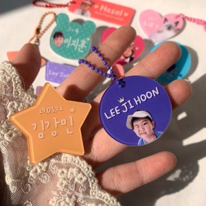 포토 미아방지 뱃지 어린이집 가방이름표 이름표키링 주문제작명찰, 치타박스