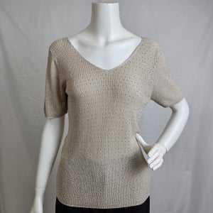 [롯데백화점] 르니앤맥코이 V넥전체큐빅 메탈사니트티 (ML08KN500FJY) LE1217183238