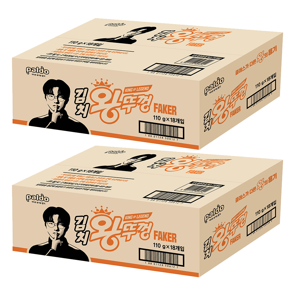 왕뚜껑 김치 컵라면 110g  36개