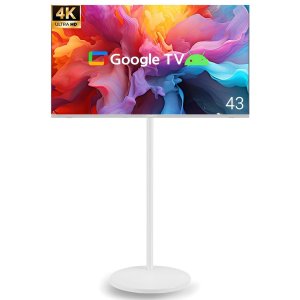 무빙큐빅스 스마트 43인치 UHD 4K 삼탠바이미 화이트에디션 SET 이동식 tv 삼텐바이미 중소바이미  스탠드형  고객직접설치 GTNB431UHD