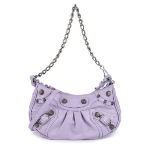발렌시아가 르 카골 미니 램스킨 체인백 라이트 퍼플 레더 체인 숄더백 695814 1VG9Y 5304