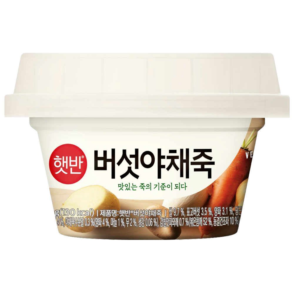 햇반 버섯야채죽