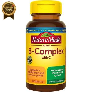 <b>BOOST</b> SUPER B-COMPLEX 비타민 C B1 B2 B3 B6 <b>엽산</b> B12 <b>부스트</b> 에너지 항산화제