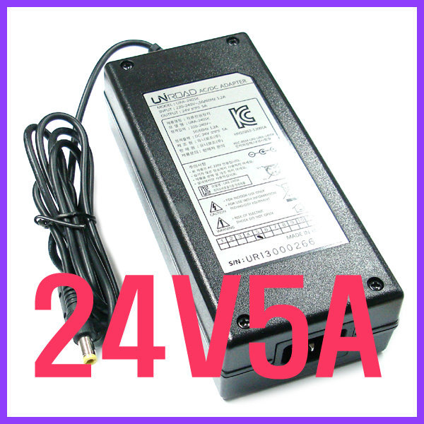 24V5A SMPS UNIROAD 아답터 어댑터 URA-2405K