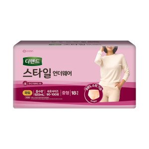 디펜드 디펜드 여성 스타일 언더웨어 파워 중형18P