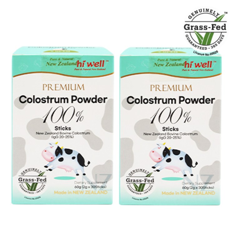 하이웰 <b>프리미엄 초유 파우더 100</b>% <b>스틱</b> 30개입  2개  60g  60g