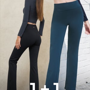 제로 윈터 반바지 핫요가복 스트레잇 트레이닝 기모팬츠 1+1